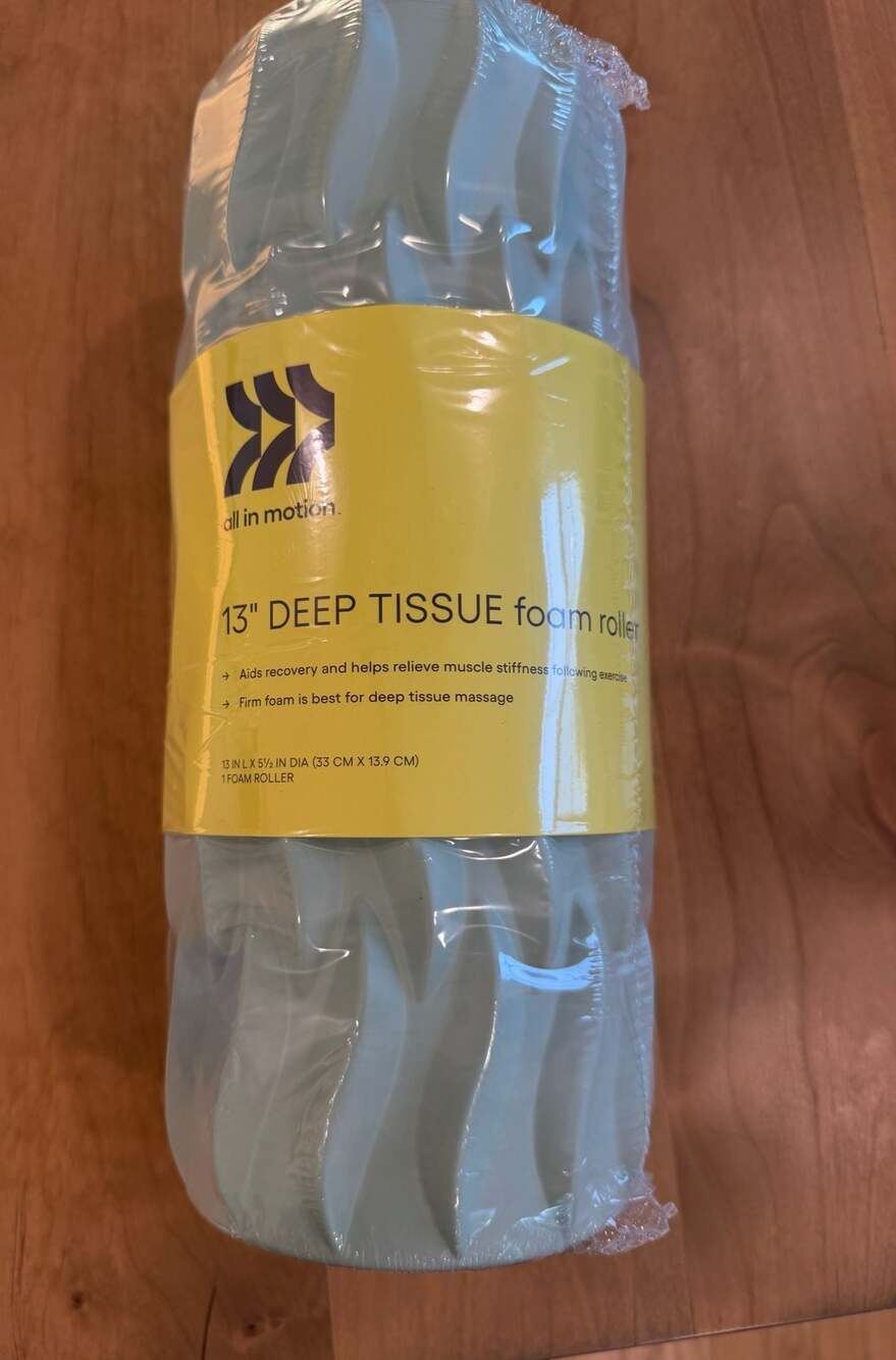All In Motion 13" Deep Tissue Foam Roller - Light Blue